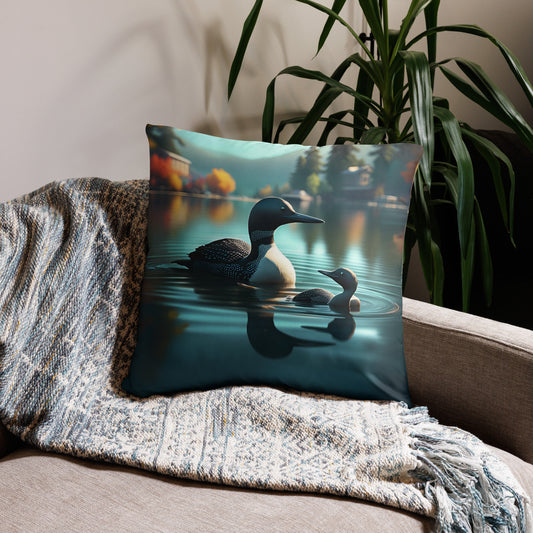 Loons in the Fall Pillow