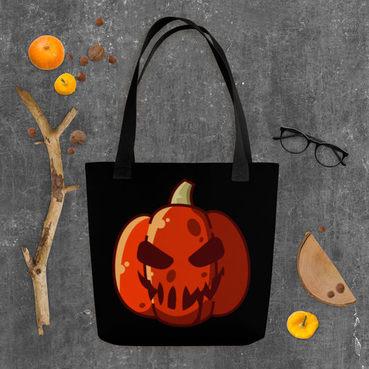 Spooky Pumpkin Halloween Treat Tote Bag