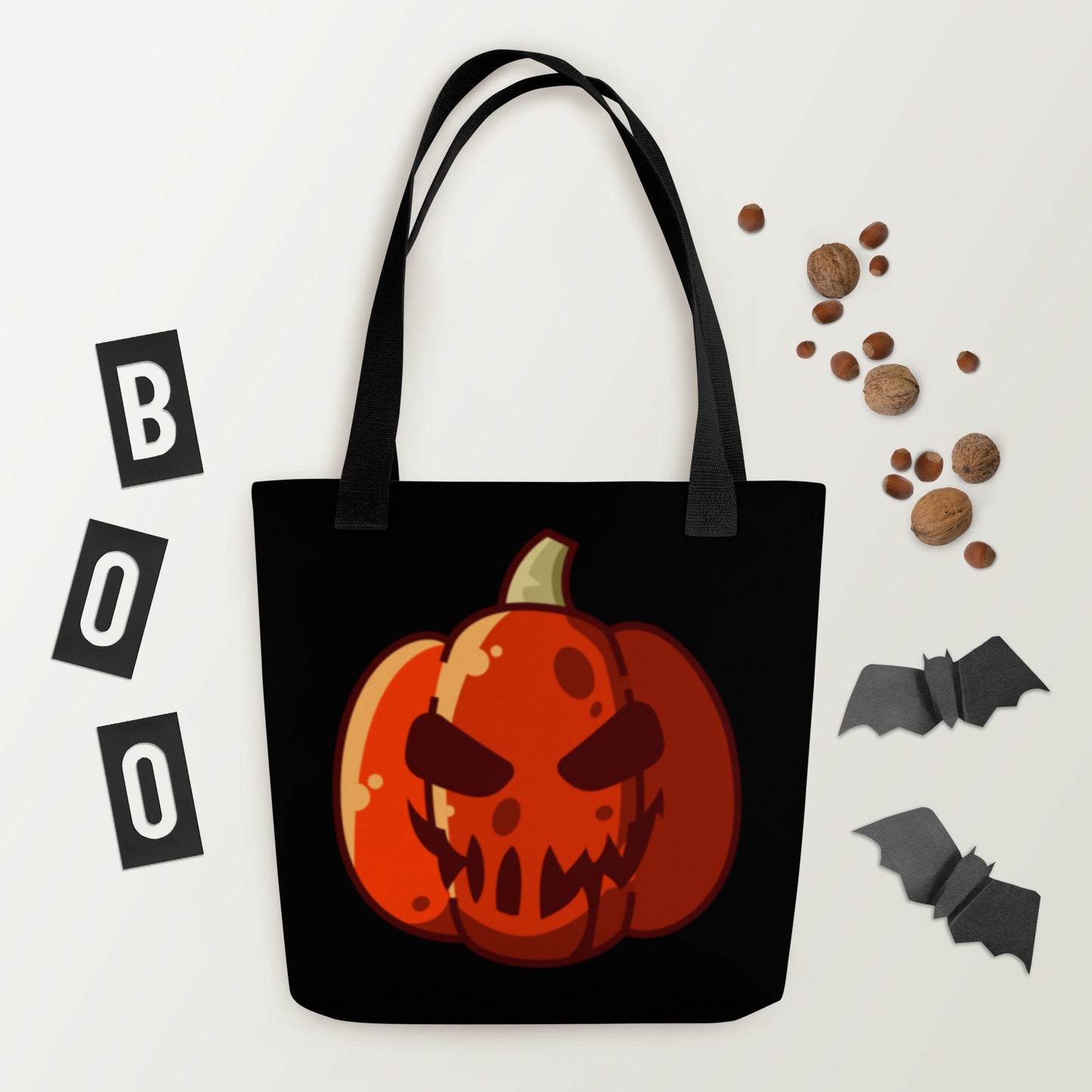 Spooky Pumpkin Halloween Treat Tote Bag